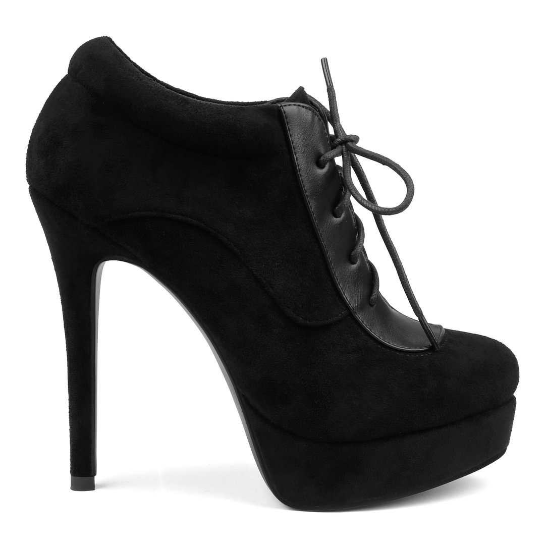 130mm Women's Ankle Boots High Heels Platforms Shoes Pointy Toe Sexy Boots-MERUMOTE