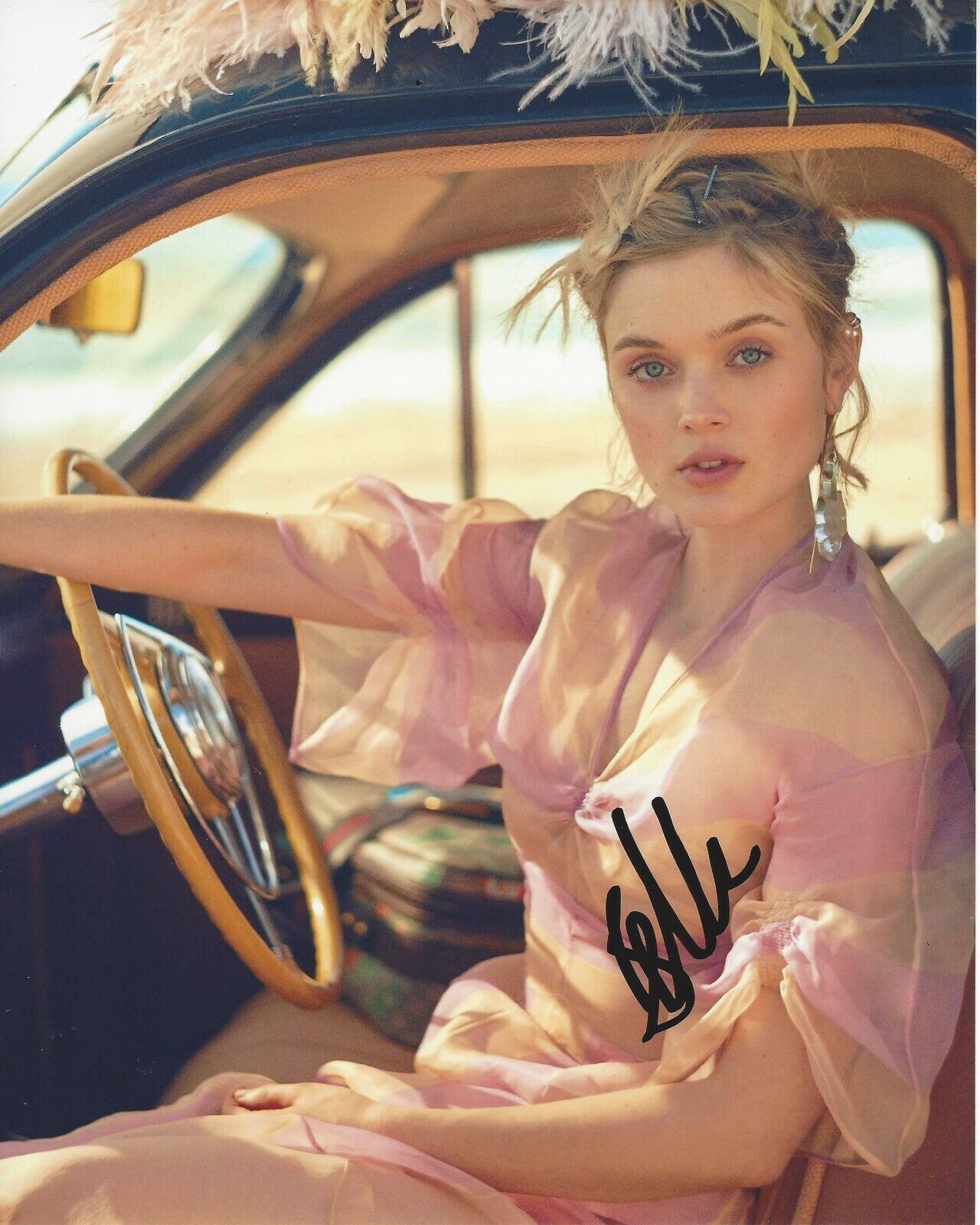 BELLA HEATHCOTE SIGNED 'DARK SHADOWS' 8x10 Photo Poster painting A w/COA MAN IN THE HIGH CASTLE