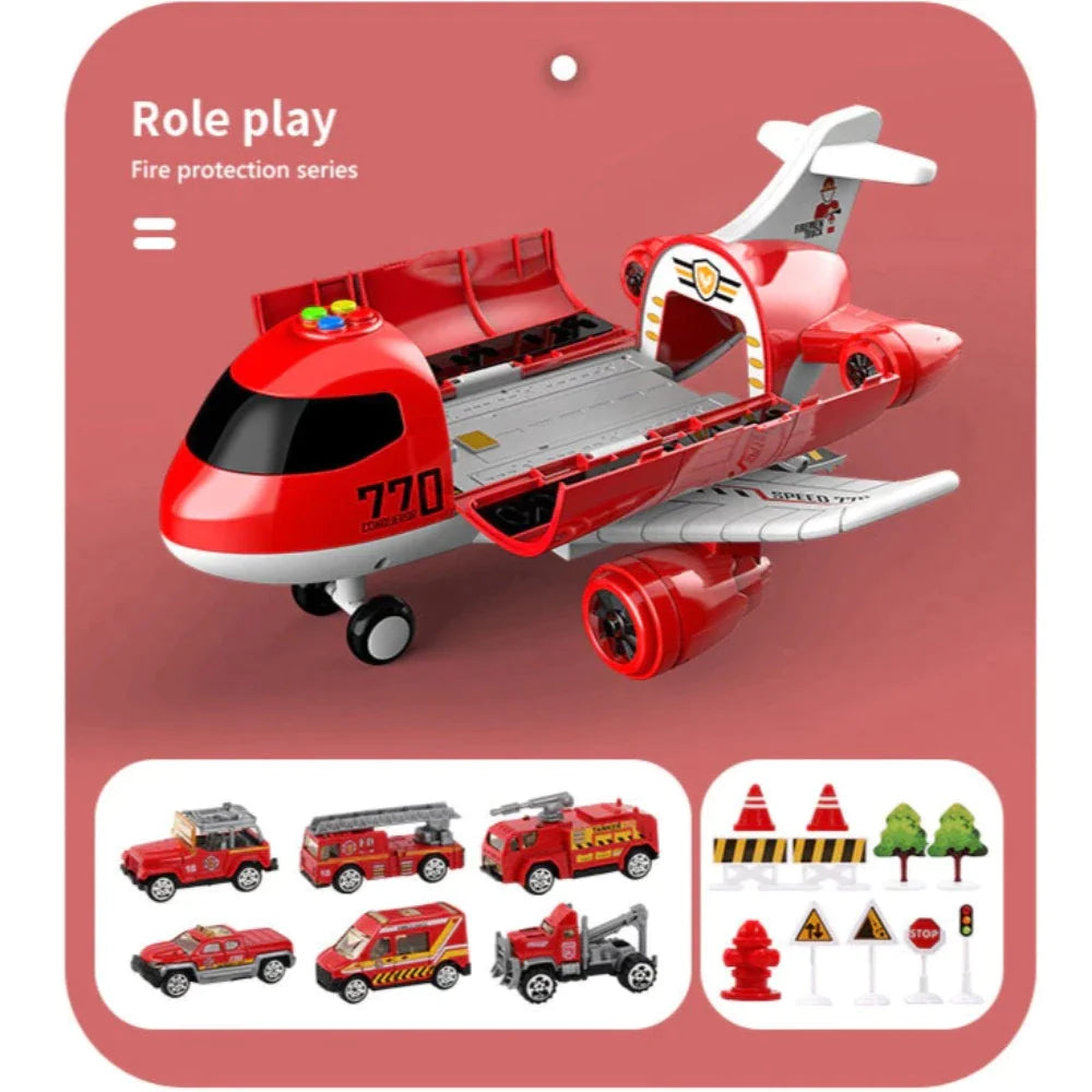 XL Airplane Toy Vehicle Play Set