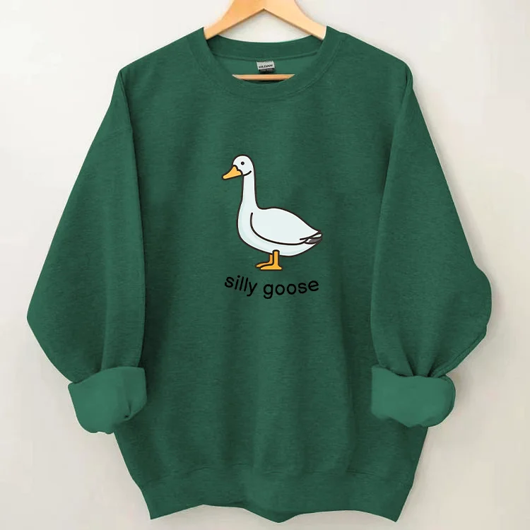 Silly Goose Duck Sweatshirt socialshop