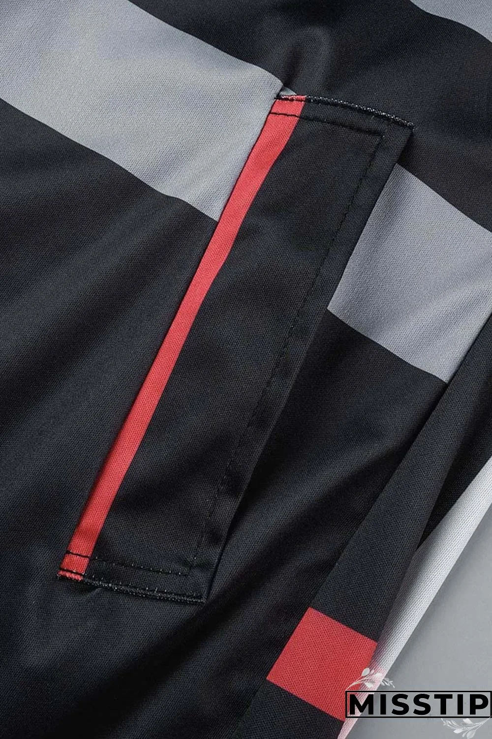 Black Fashion Casual Print Cardigan With Belt Turndown Collar Outerwear