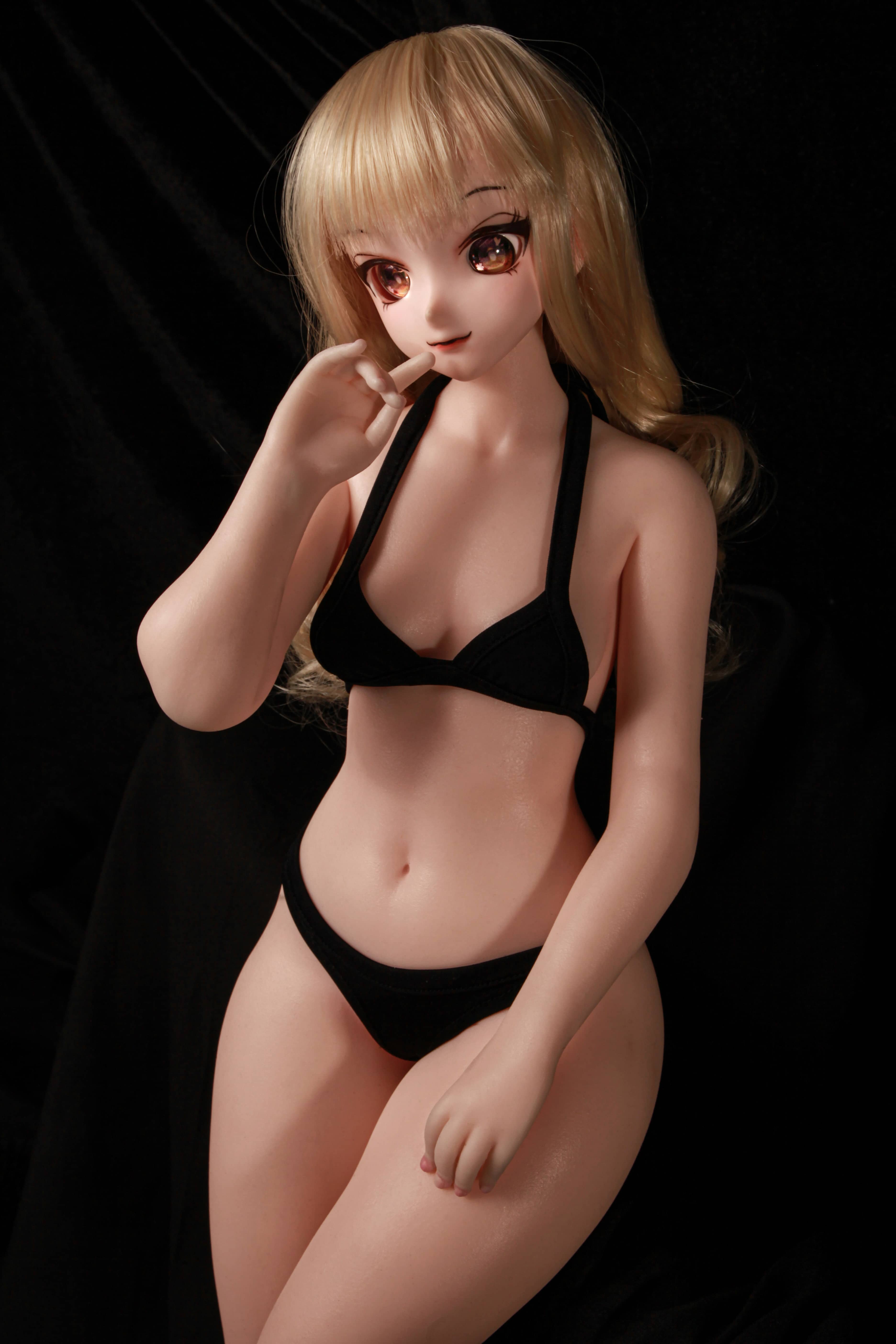 Mini Love Doll J60cm (1.97') XS silicone body + vinyl head Flat Chest (NO.968) CLM Littlelovedoll