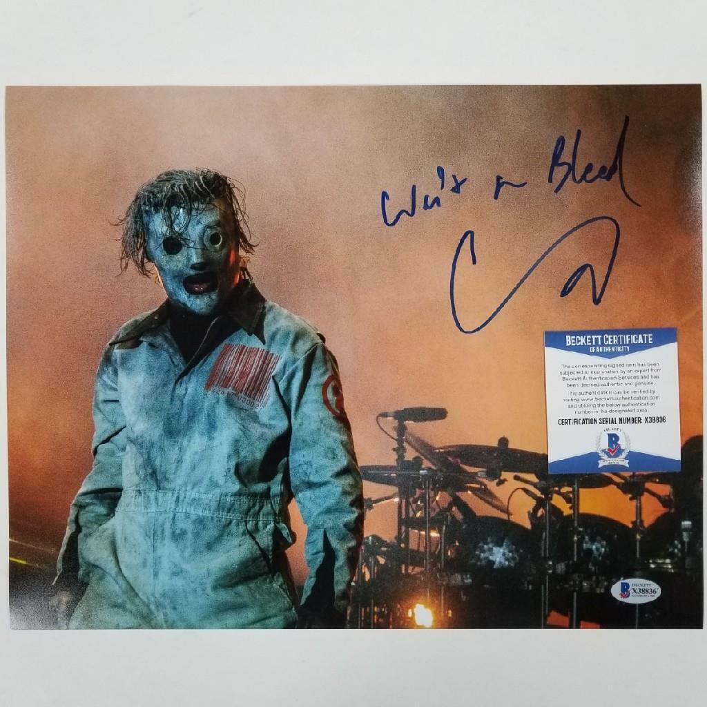 Corey Taylor signed Slipknot 11x14 Photo Poster painting #2 Inscription 3 Autograph ~ BAS COA