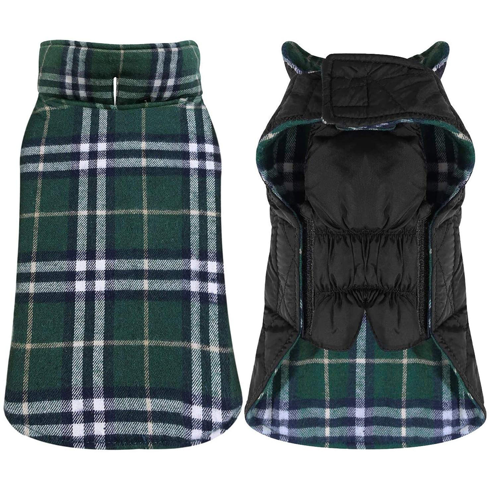 

Winter Warm Pet Clothes Dog Cat Vest Outfits Green, 501 Original