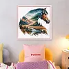 Horse-Partial 11CT Stamped Cross Stitch Bead Embroidery 36*36cm/14.17*14.17in tapestrymarket