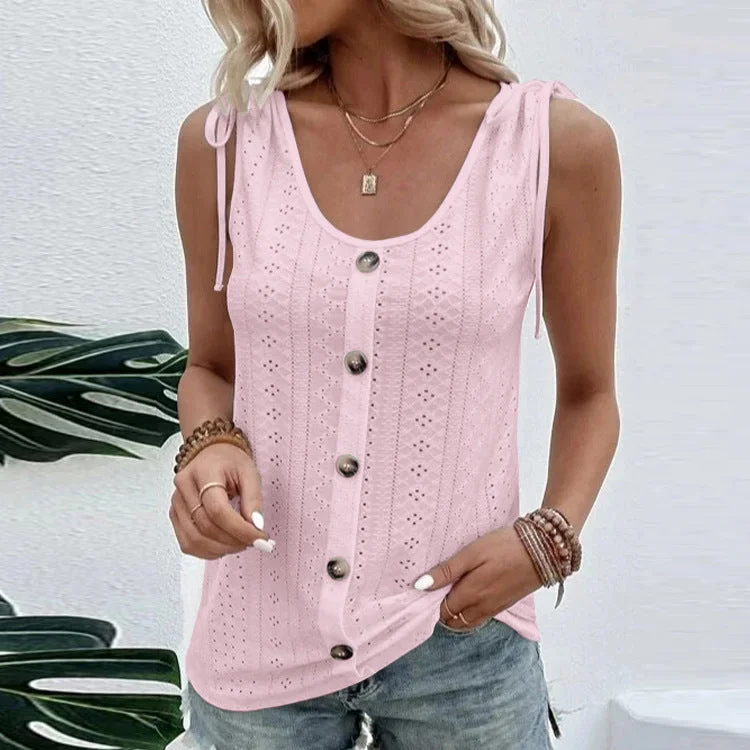 Uveng Versatile Sexy Casual Solid Color Blouses