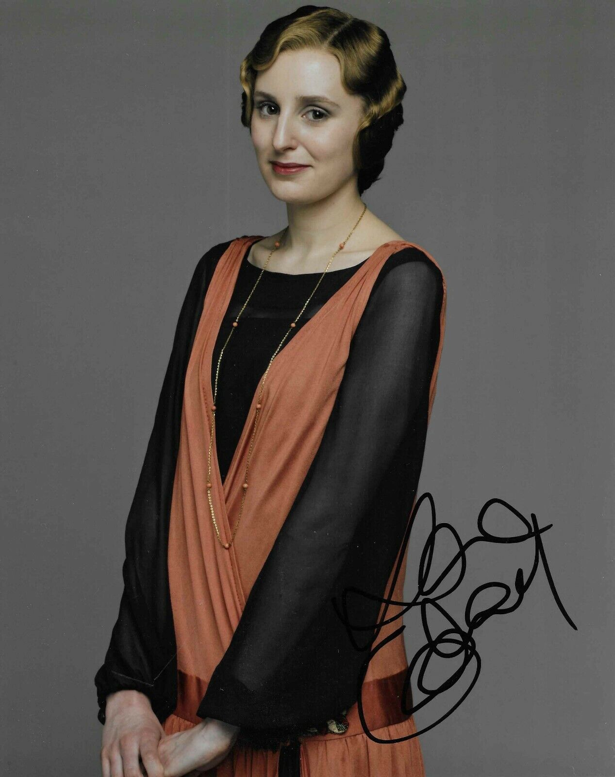 Laura Carmichael autograph - signed Downton Abbey Photo Poster painting