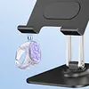 Scrolling Ring Remote Control Page Turner BT Camera Remote Fingertip Wireless Scroller Page Turner Clicker Compatible for iPhone Android Phone