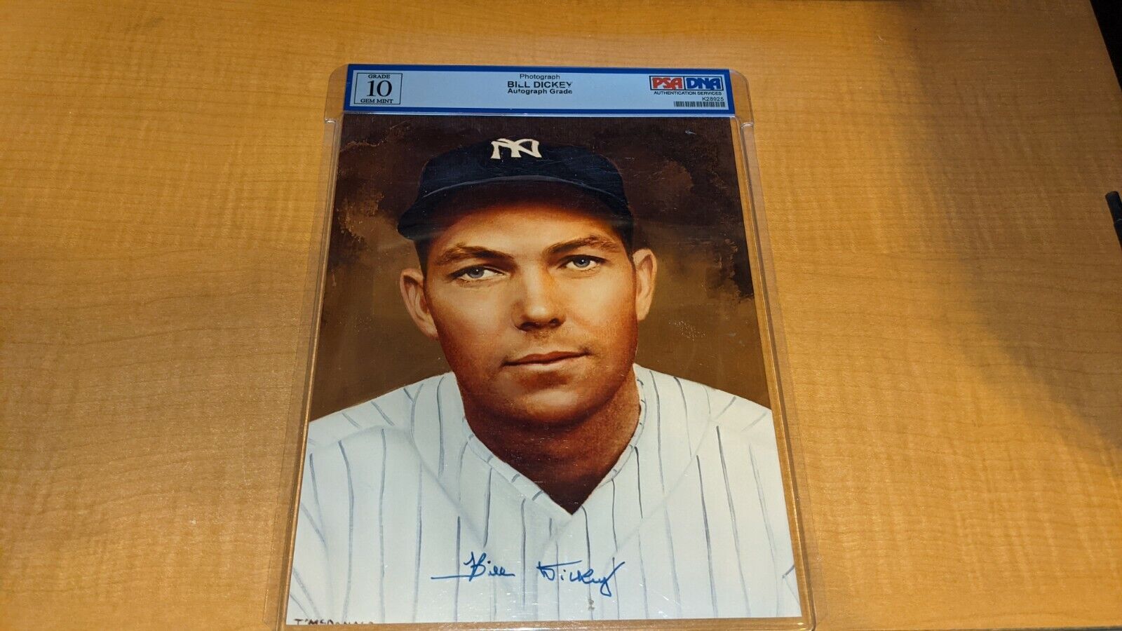 Bill Dickey New York Yankees Signed 8 x 10