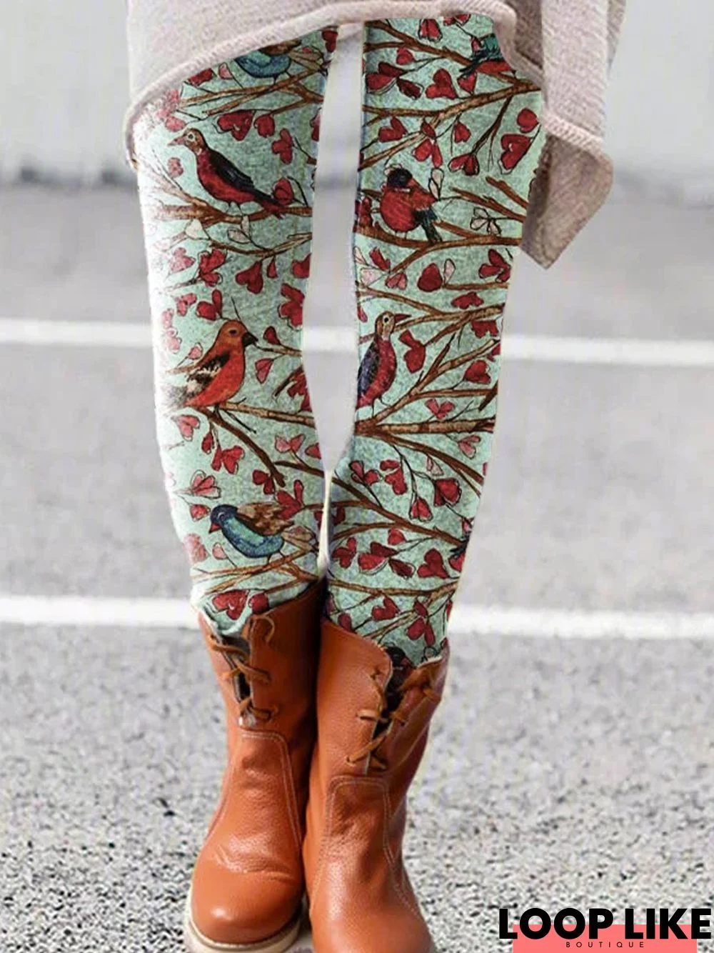 Floral-Print Sweet Leggings