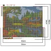 (5 Sizes)Lakeside House - Full Square Diamond Painting