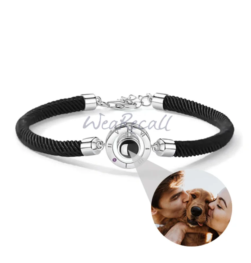 2023 Limited Projector Custom Personalized Circle Photo Bracelet wetirmss