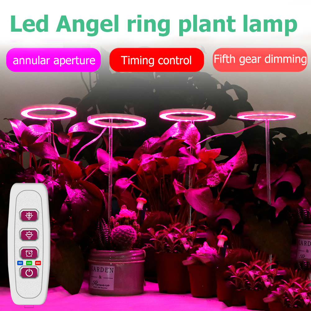 

Angel Ring Plant Growth Light Sunlight Phytolamp Indoor USB Nursery Lamp, 3in1, 501 Original