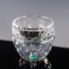 Turquoise Gold Foil White Wine Glass High-End Crystal Glass Tea Cup