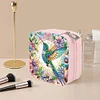 (US Local)DIY Hummingbird Diamond Painting Kit Rotatable Mirror w Diamond Art Jewelry Box
