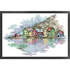 (Small Size)[Brand]Colorful Village - 14CT Stamped Cross Stitch - 37*27cm