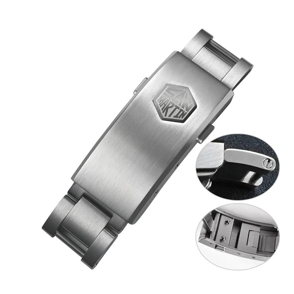 San Martin New Fly Adjustable Clasp 16mm San Martin Watch san martin watchSan Martin Watch
