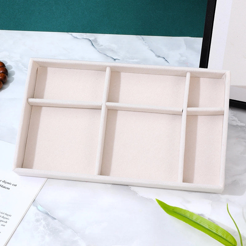 Minimalist Solid Color Velvet Flannel Jewelry Rack