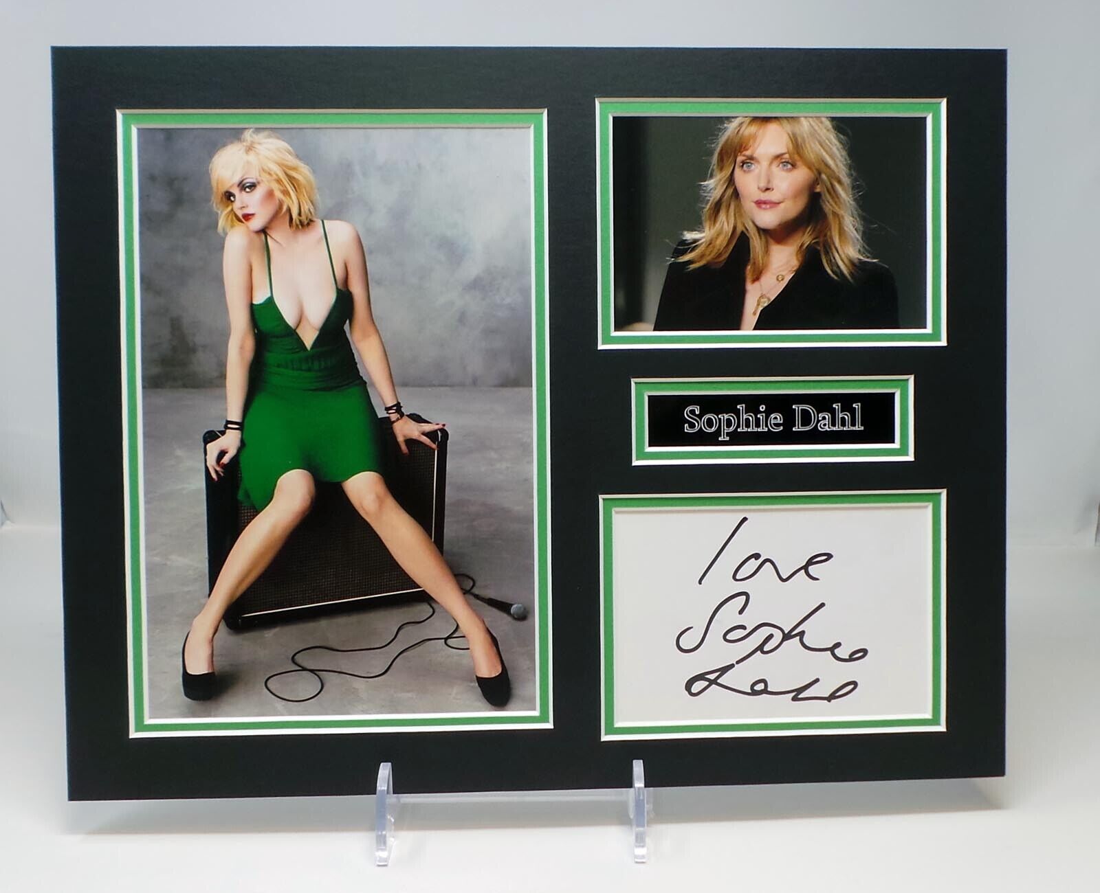 Sophie DAHL Signed Mounted SEXY Photo Poster painting Display AFTAL RD COA Fashion Model Author