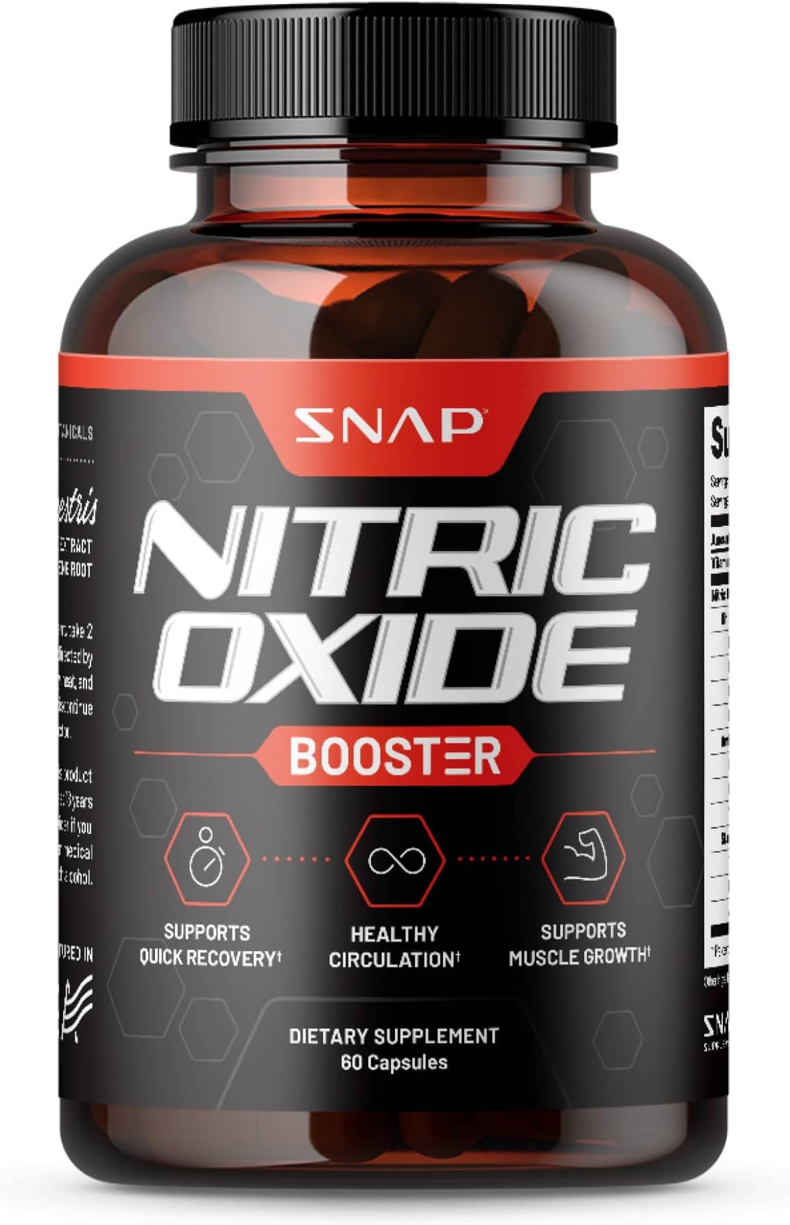 Nitric Oxide Booster-Improves Blood Flow & Heart Health - All Natural Supplement - 60 Count