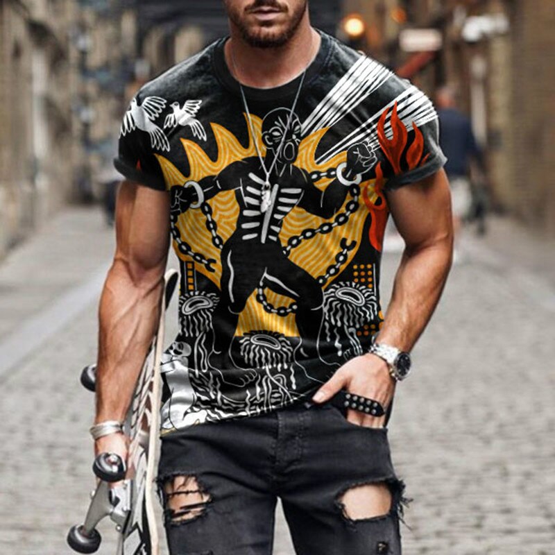 

Retro - 3D Printed Men T Shirt, Xl, 501 Original