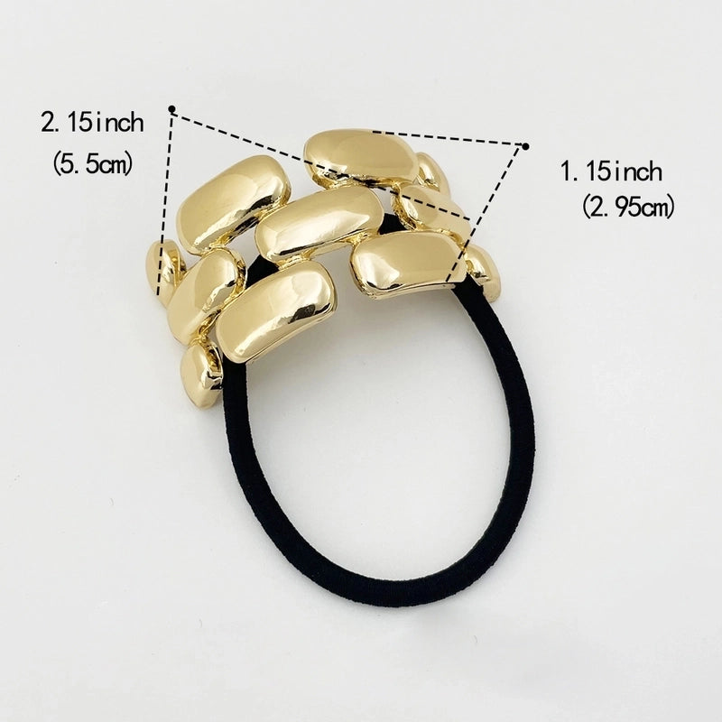 Women’s IG Style Basic Sweet Red Heart Flower Bow Knot Alloy Three-dimensional Imitation Pearl Hair Tie