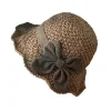 🏖️👒Elegantn&iacute; pleten&yacute; slaměn&yacute; klobouk s ma&scaron;l&iacute;