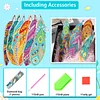 DIY Feather Special Shaped Diamond Painting Bookmark Kits