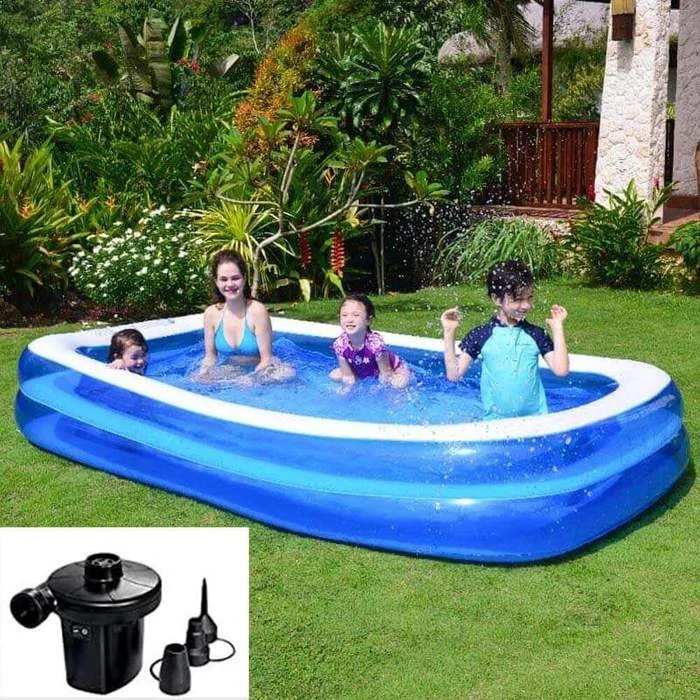 120" Swimming Pools with Pump-Inflatable Kiddie Pool、、sdecorshop