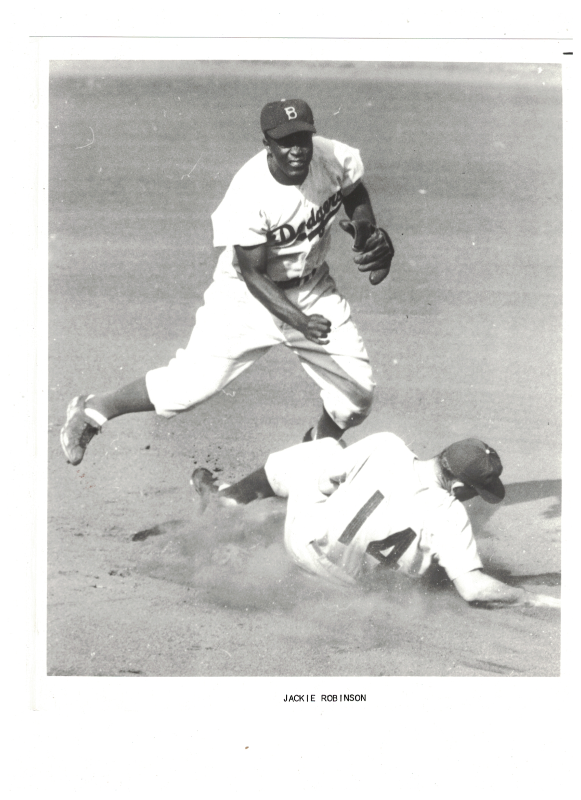 Jackie Robinson Brooklyn Dodgers Older 8x10 Baseball Photo Poster painting JH