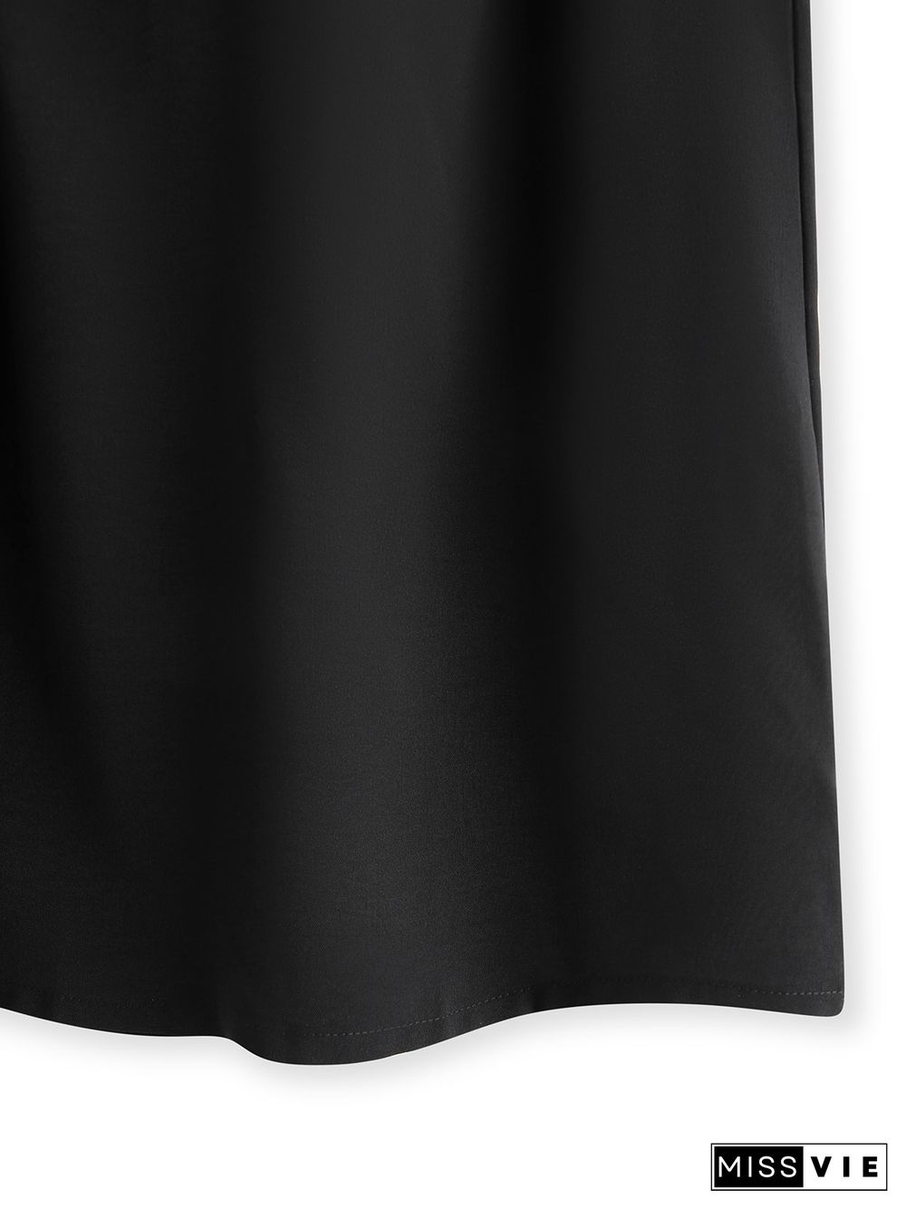 Vintage Tied Detail Sleeveless Solid V Neck Plus Size Casual Vest Tops