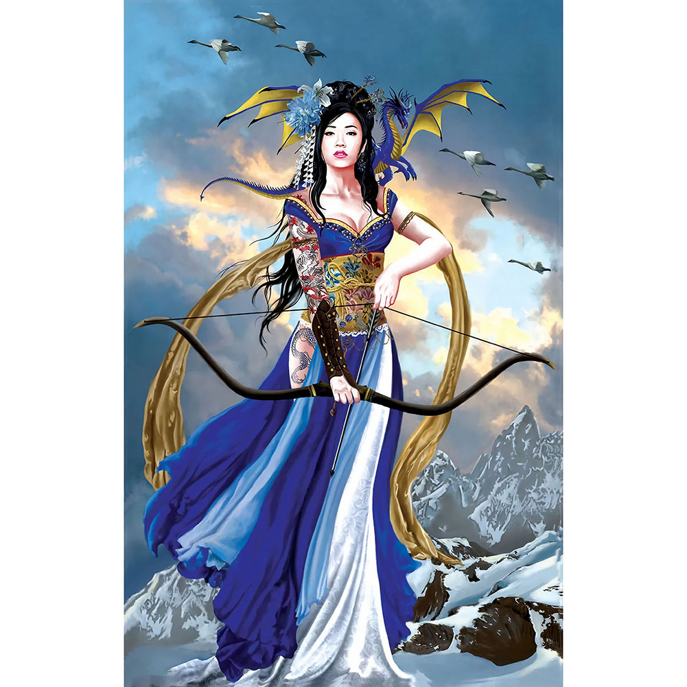 

30*40CM-Girls Rhinestone-Round Drill Diamond Painting, 501 Original