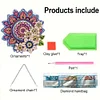 (US Only)Mandala Acrylic Special Shape Diamond Painting Mirror for Home Office Decor