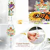 2 pi&egrave;ces croix croix DIY peinture acrylique diamant art carillons &agrave; vent avec pendentif en cristal et diamant pendentif suspendu double face pour adultes pour d&eacute;butants d&eacute;coration jardin maison