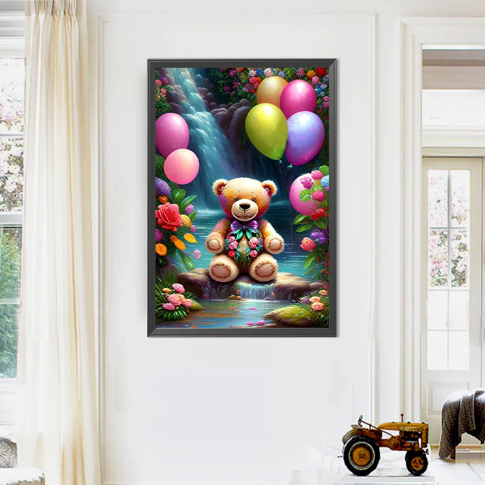 Partial AB Diamond Painting - Full Round Drill - Bear(Canvas|45*65cm)