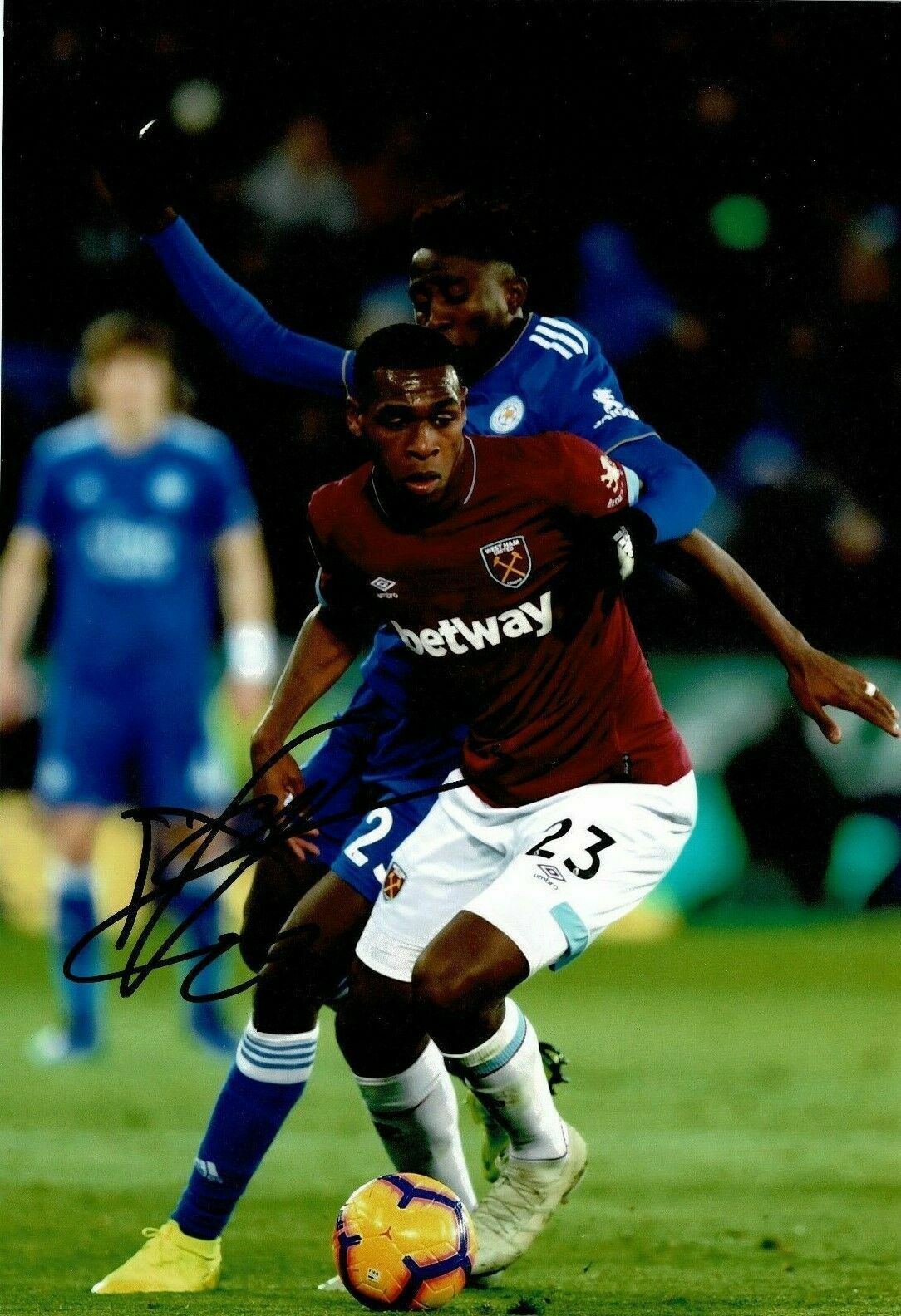 Issa Diop SIGNED 10X8 Photo Poster painting West Ham United F.C. AFTAL COA (1855)