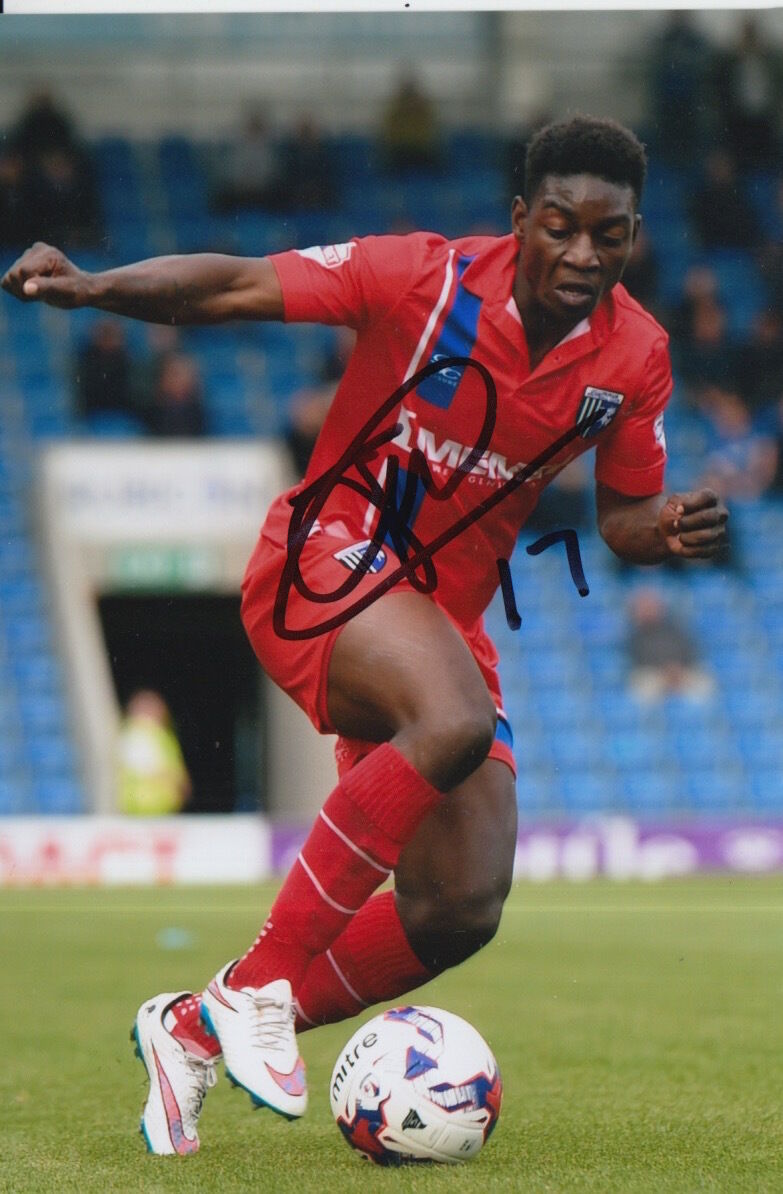 GILLINGHAM HAND SIGNED JERMAINE MCGLASHAN 6X4 Photo Poster painting.