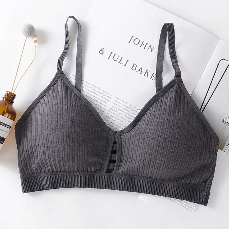 Sexy bra ladies push-up bra wireless underwear solid color bra cotton bra seamless underwear ladies bra