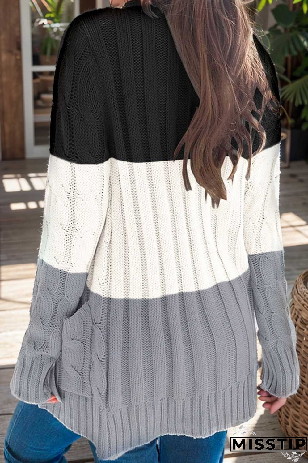 cozy cable knit button front long sleeve cardigan