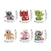 6Pcs Acryl Drache - 5d DIY Handwerk Aufkleber Magnet