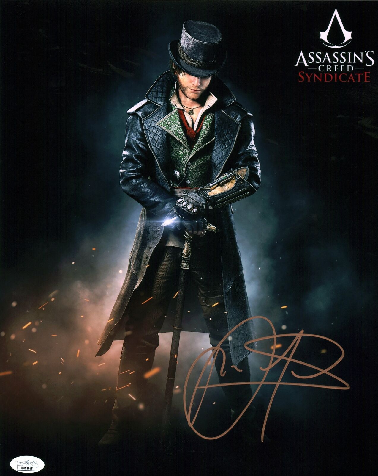 Paul Amos Assassin's Creed Syndicate Jacob Frye 11x14 Photo Poster painting Signed JSA COA