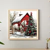 Xmas Horse-Full Round Diamond Painting