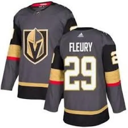 Men's Vegas Golden Knights #29 Marc-Andre Fleury Gray  Stitched NHL Jersey