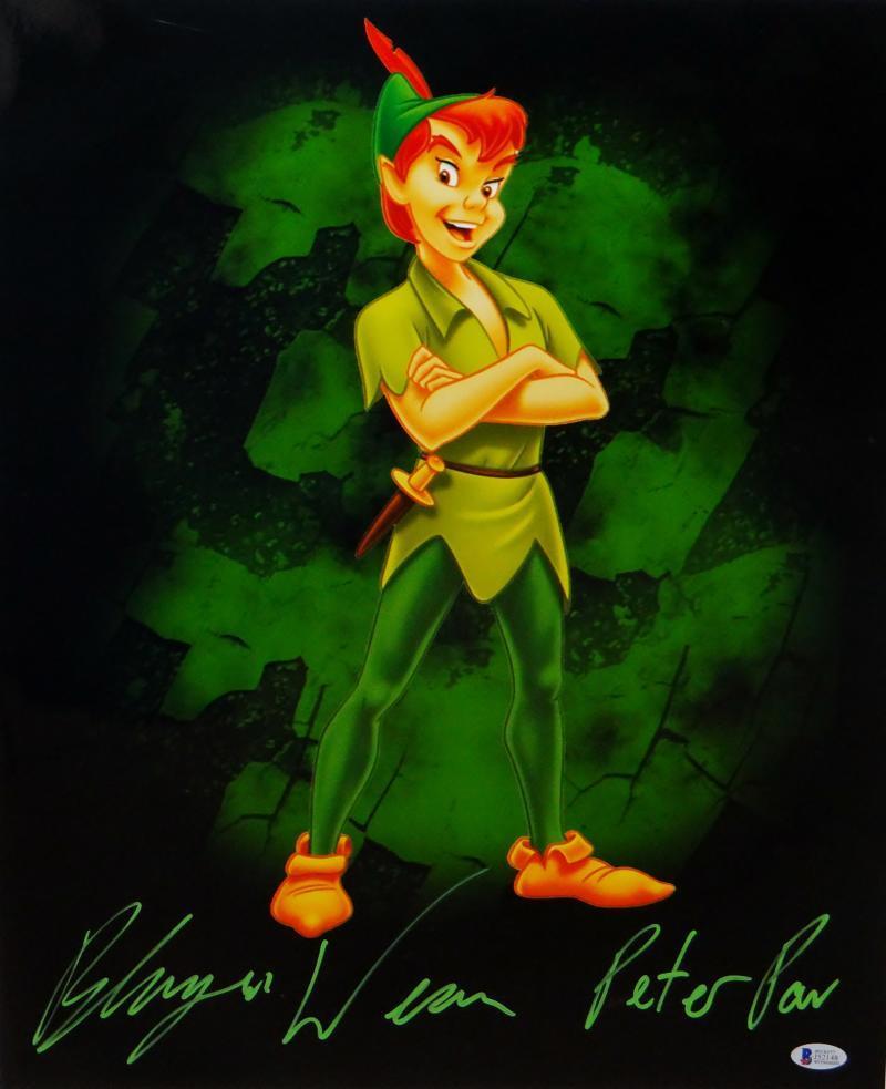 Blayne Weaver Autographed Peter Pan 16x20 Photo Poster painting- Beckett Authenticated *Green