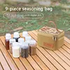 Pepper Spice Storage Jars Set Condiment Jars Organizer Outdoor Barbecue Utensils