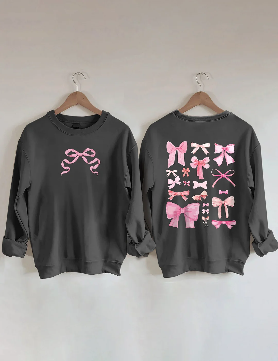 Coquette Pink Bow Y2K Sweatshirt