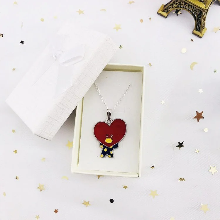 BT21 Cute Character Silver Necklace