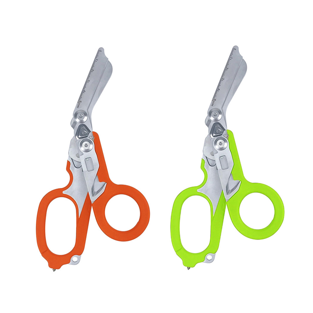 

Raptor Emergency Response Shears with Strap Cutter Glass Breaker Hammer, Orange, 501 Original