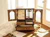 Vintage Solid Wood Jewelry Storage Box
