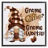 Coffee Gnome - 11CT Stamped Cross Stitch - 40*40cm
